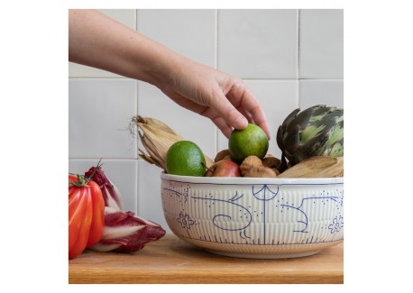 Copenhague Keramische Saladeschaal Glanzend Emaille 2 L 26 cm Crème Wi