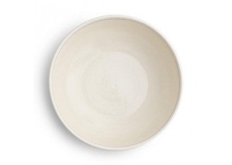 Copenhague Saladier Rond Céramique Email Brillant 2 L 26 cm Blanc Crèm