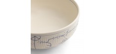 Copenhague Saladier Rond Céramique Email Brillant 2 L 26 cm Blanc Crèm