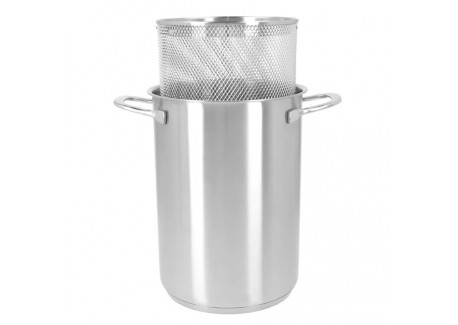 Specialties 3 Aspergekoker van Mat RVS met Mandje 16 cm 4,5 l