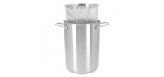 Specialties 3 Aspergekoker van Mat RVS met Mandje 16 cm 4,5 l