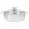 Voir la slide Apollo 7 Casserole Basse Inox avec Couvercle en Verre 24 cm 