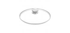 Apollo 7 Casserole Basse Inox avec Couvercle en Verre 24 cm 