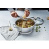 Zie dia Apollo 7 Lage Kookpot RVS met Glazen Deksel 24 cm