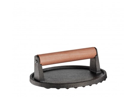 Gietijzeren Ronde Vleespers voor Grills en Smash Burger 18 cm