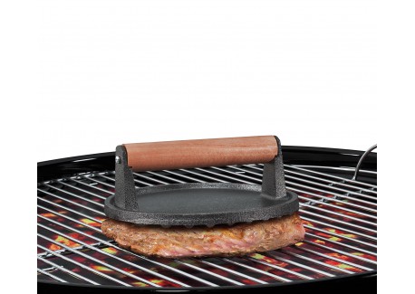 Gietijzeren Ronde Vleespers voor Grills en Smash Burger 18 cm