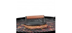 Gietijzeren Ronde Vleespers voor Grills en Smash Burger 18 cm