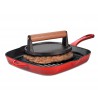 Zie dia Gietijzeren Ronde Vleespers voor Grills en Smash Burger 18 cm