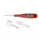Spatelthermometer lepel 25 cm Rood