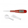 Zie dia Spatelthermometer lepel 25 cm Rood