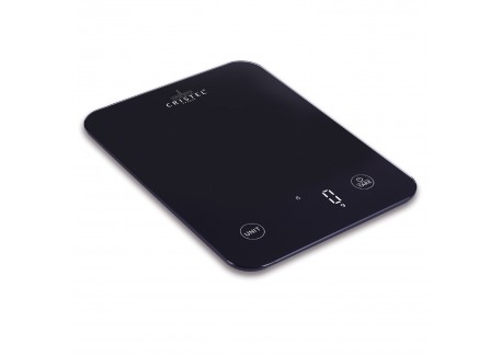 Balance de Cuisine Rechargeable USB Précision 10kg/5g Noire 21x16 cm -