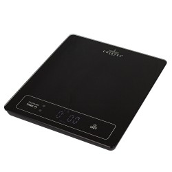 Balance de Cuisine Précision 15kg/1g Tare sans Contact Noire 24x20 cm