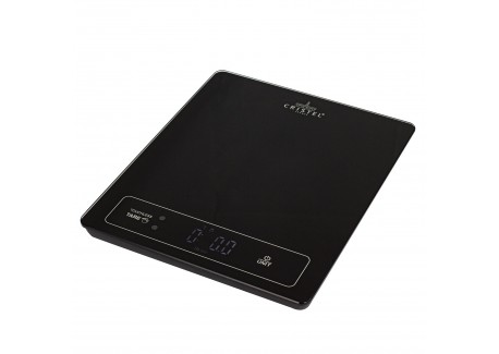 Keukenweegschaal 15kg/1g Touchless Tare Zwart 24x20 cm