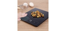 Keukenweegschaal 15kg/1g Touchless Tare Zwart 24x20 cm