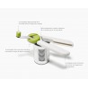 Voir la slide Goround Ouvre Boîte Manuel avec Manivelle Blanc et Vert 20 cm 
