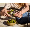 Voir la slide Tweezy Dénoyauteur Cerises Olives et Equeuteur à Fraises 3 en 1 Vert 1