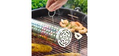 Rolling Grill RVS Cilinder Kookmand 9x30,5 cm voor Barbecue