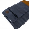 Zie dia Chef Messen Foedraal van Leer en Stof met 9 Vakken Marineblauw 38x37 c