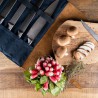 Voir la slide Chef Etui Couteaux Pliant Cuir et Toile 9 Compartiments Bleu Marine 38