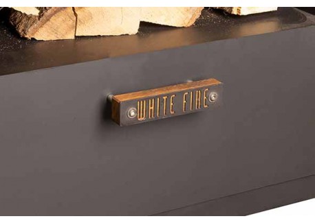Nomad Brasero Plancha Acier Corten 100 cm Noir 