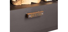 Nomad Brasero Plancha Acier Corten 100 cm Noir 
