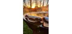 Nomad Brasero Plancha Cortenstaal 100 cm Zwart Pack LSDC 5 dlg