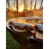 Voir la slide Nomad Brasero Plancha Acier Corten Noir 100 cm Pack LSDC 5 pcs 