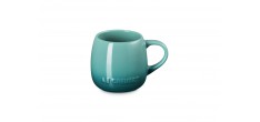 Cocon Mug Rond en Céramique avec Anse 32 cl Bleu Riviera 