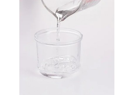 Beurrier Breton à Eau Verre Transparent Rond 10x10x9 cm 