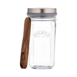 Kit de Préparation Bocal en Verre pour Kéfir 0,5L avec Filtre + Cuillè