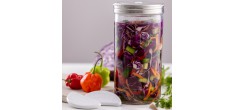 Bocal de Fermentation en Verre 1 L avec Poids en Céramique 