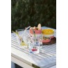 Zie dia Ananas Set Glas 300 ml + Herbruikbare Geel Glazen Drinkrietje