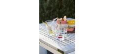 Kers Set Glas 300 ml + Herbruikbare Glazen Drinkrietje