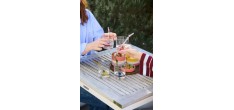 Druiven Set Glas 300 ml + Herbruikbare Groen Glazen Drinkrietje