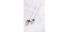 Pailles Réutilisables en Verre Motif Petit Poisson 2 pcs 20 cm + Goupi
