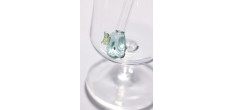 Pailles Réutilisables en Verre Motif Petit Poisson 2 pcs 20 cm + Goupi