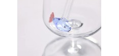 Glazen herbruikbare drinkrietjes met Grote Vis 2 dlg 20 cm+ Reinigings