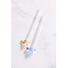 Voir la slide Pailles Réutilisables en Verre Motif Grand Poisson 2 pcs 20 cm + Goupi