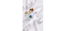Pailles Réutilisables en Verre Motif Grand Poisson 2 pcs 20 cm + Goupi