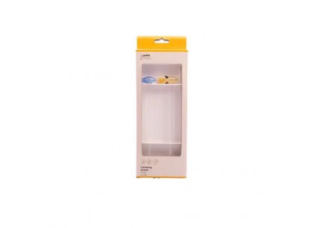 Glazen herbruikbare drinkrietjes met Grote Vis 2 dlg 20 cm+ Reinigings