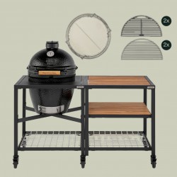 The Onyx Barbecue à Charbon Large 46 cm Outdoor Kitchen Pack 14 pcs -D