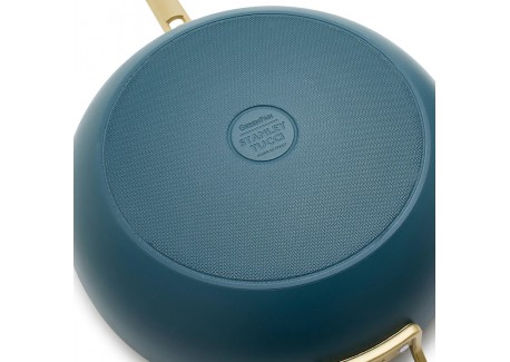 Tucci Collection Saltapasta Poêle Antiadhésive 29 cm Bleu Vénitien Mat