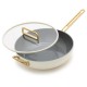 Tucci Collection Saltapasta Pan met Antiaanbaklaag 29 cm Mat Carrara Wit