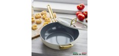 Tucci Collection Saltapasta Pan met Antiaanbaklaag 29 cm Mat Carrara W