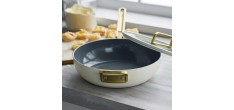 Tucci Collection Saltapasta Poêle Antiadhésive 29 cm Blanc Carrare Mat
