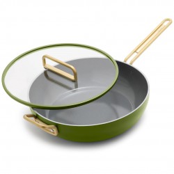 Tucci Collection Saltapasta Pan met Antiaanbaklaag 29 cm Mat Groen Tos
