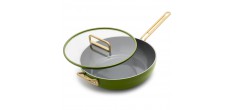 Tucci Collection Saltapasta Poêle Antiadhésive 29 cm Vert Toscane Mat