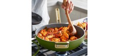 Tucci Collection Saltapasta Poêle Antiadhésive 29 cm Vert Toscane Mat