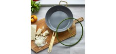 Tucci Collection Saltapasta Poêle Antiadhésive 29 cm Vert Toscane Mat