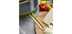 Tucci Collection Saltapasta Pan met Antiaanbaklaag 29 cm Mat Groen Tos